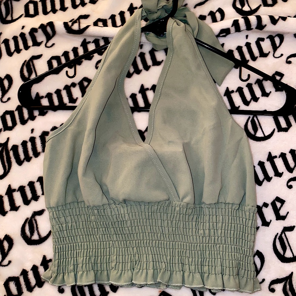 Green cute top